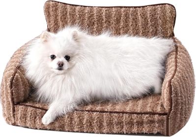 Mewoo Orthopedic Dog Couch - 26x19x11.8 Inch Pet Bed With Removable Washable Cover & Non-Slip Bottom, Small Dog Bed For Puppies (Option: WP154)