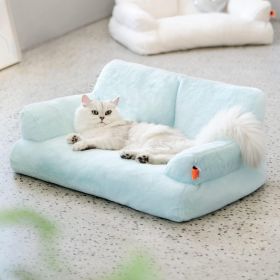 MEWOOFUN Plush Bed For Dogs - Washable 26x19x13 Inch Pet Couch With Non-Slip Bottom, Fluffy Small Dog Bed For Puppies (Option: QCP26)
