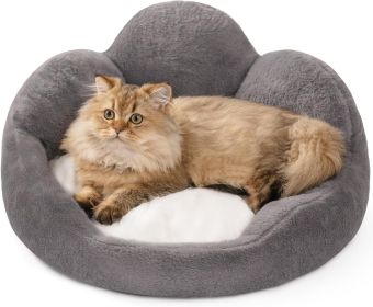 MEWOOFUN Small Dog Bed, Fluffy Dog Bed Washable, Flower Sofa Bed With Non Slip Bottom (Option: WP144)